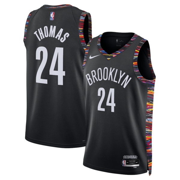 Brooklyn Nets Trikot Cam Thomas Nike 2025-26 City Edition Schwarz Swingman - Herren Brooklyn Nets Trikot Cam Thomas Nike 2025-26 City Edition Schwarz Swingman - Herren